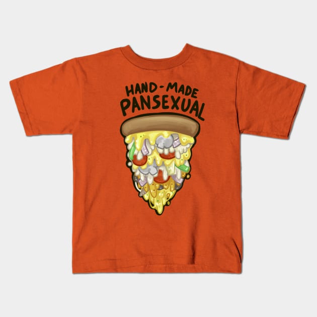 Handmade Pansexual Kids T-Shirt by Jugglingdino